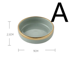 Light Luxury Large Ceramic Rice Bowl Tableware Set