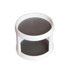 Twin Turntable Desktop Organizer with Rotating Layers