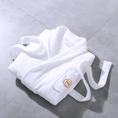 Hotel Quality Adult White Cotton Waffle Bathrobe