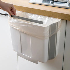 Foldable Kitchen Trash Bin for Cabinet Door Storage