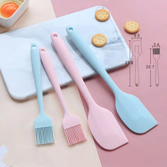 Silicone Baking Scraper and Mixing Tool Set
