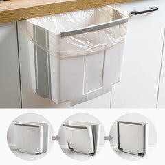 Foldable Kitchen Trash Bin for Cabinet Door Storage
